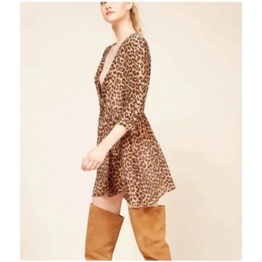 Mes Demoiselles Leopard Print Scott Mini Dress Size 34